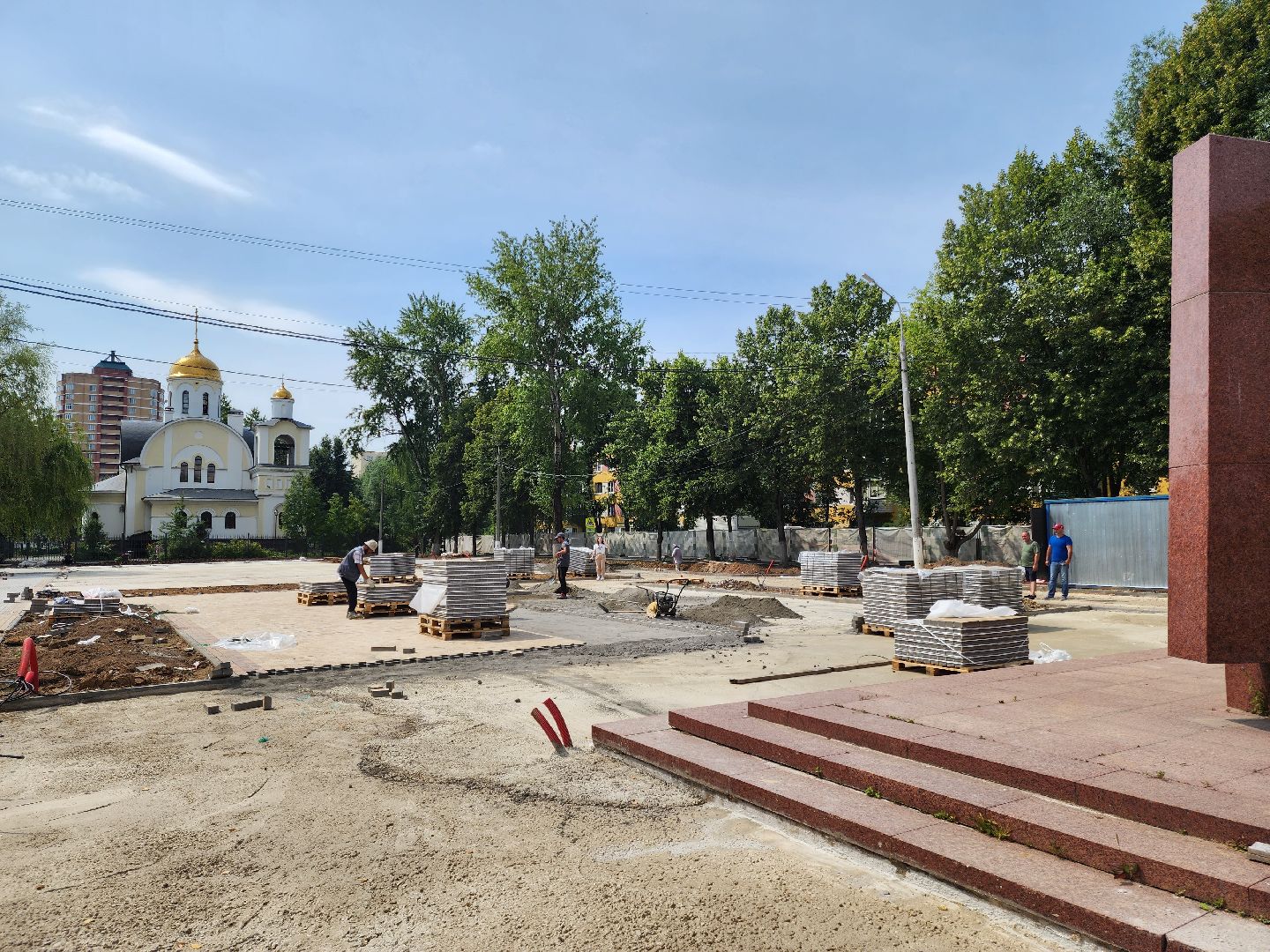 Подольск, благоустройство, сквер Защитников Родины, точка притяжения