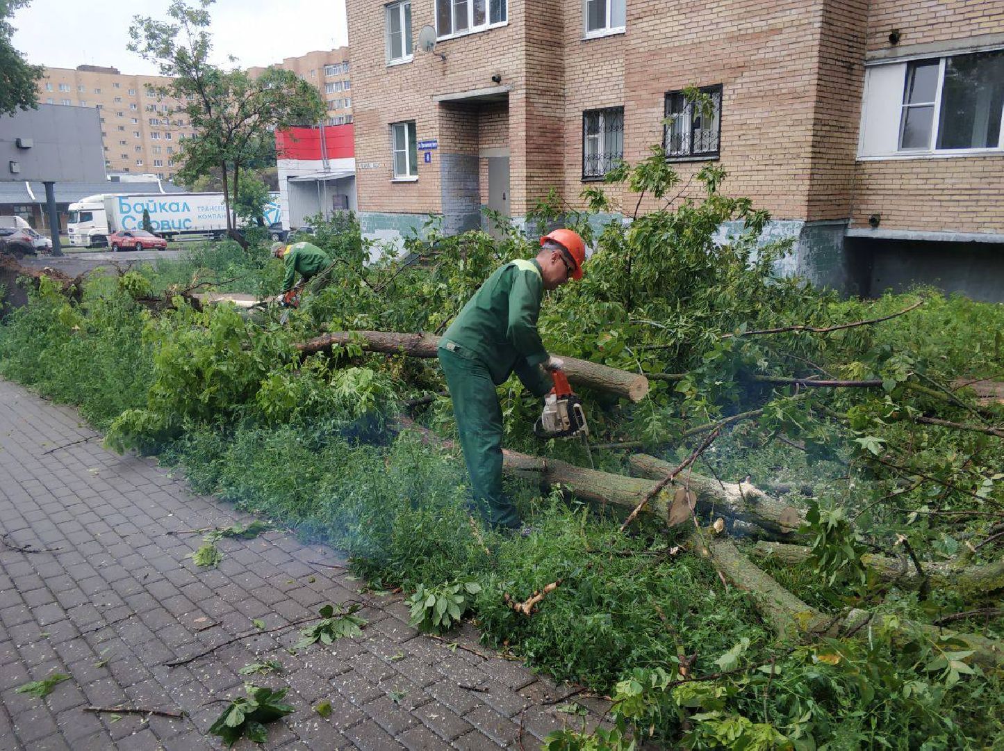 Пушкино, дождь, ветер, ЖКХ