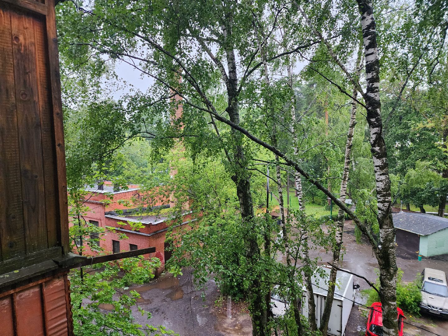 Пушкино, дождь, ветер, ЖКХ