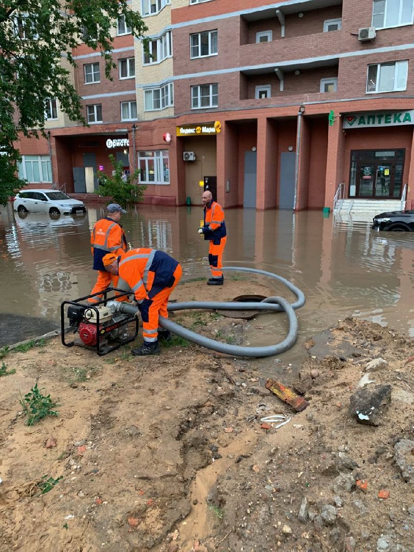 Пушкино, дождь, ветер, ЖКХ