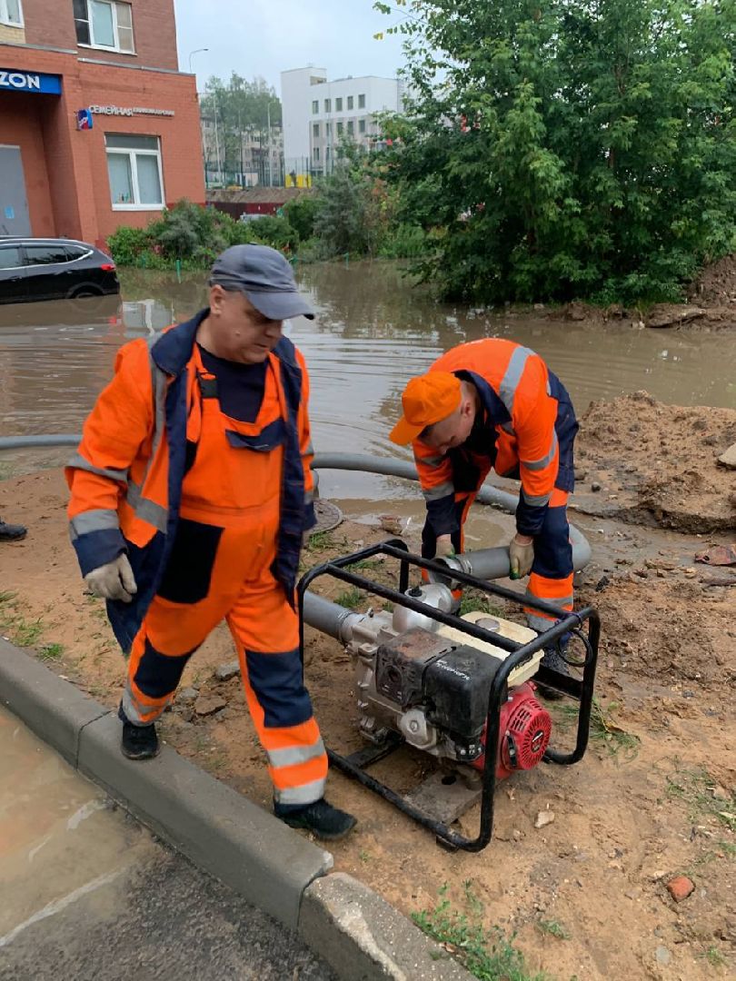 Пушкино, дождь, ветер, ЖКХ