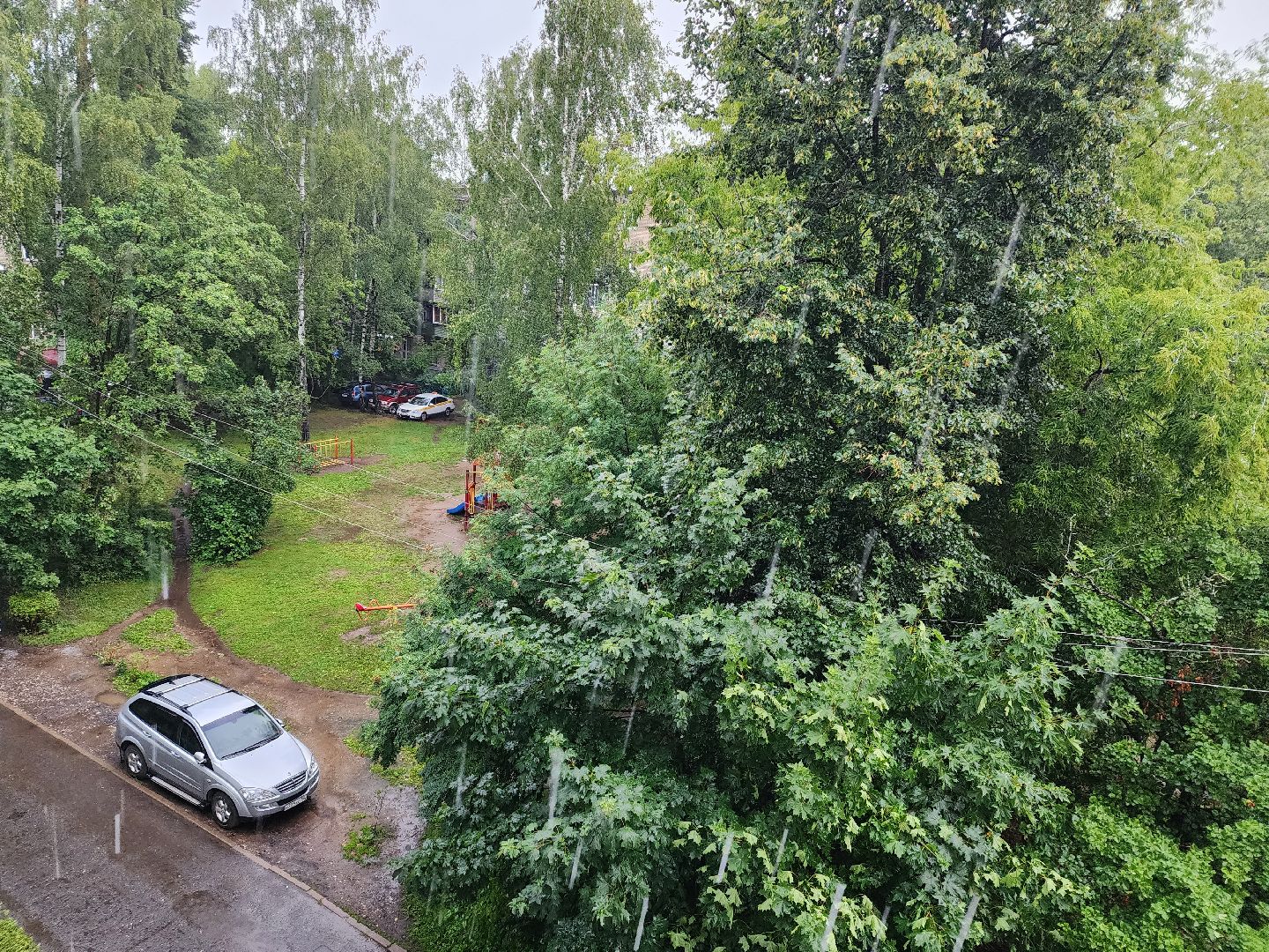 Пушкино, дождь, ветер, ЖКХ