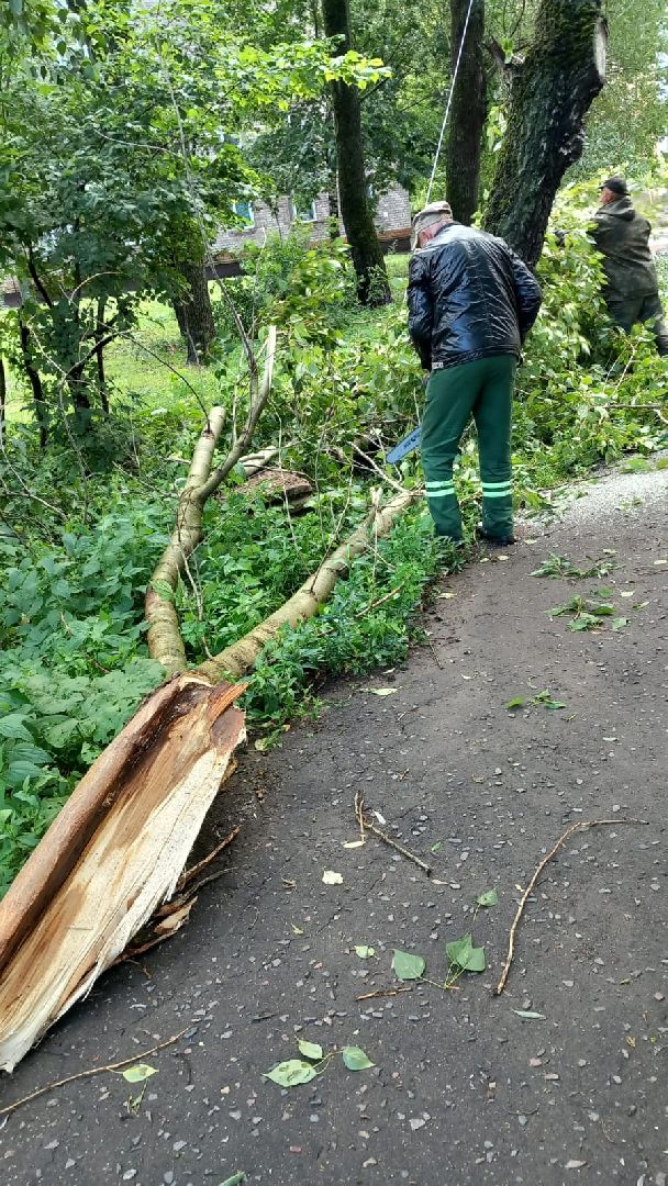 Ураган в Подмосковье, стихия, ЧП, Наро-Фоминск ликвидация последствий урагана,