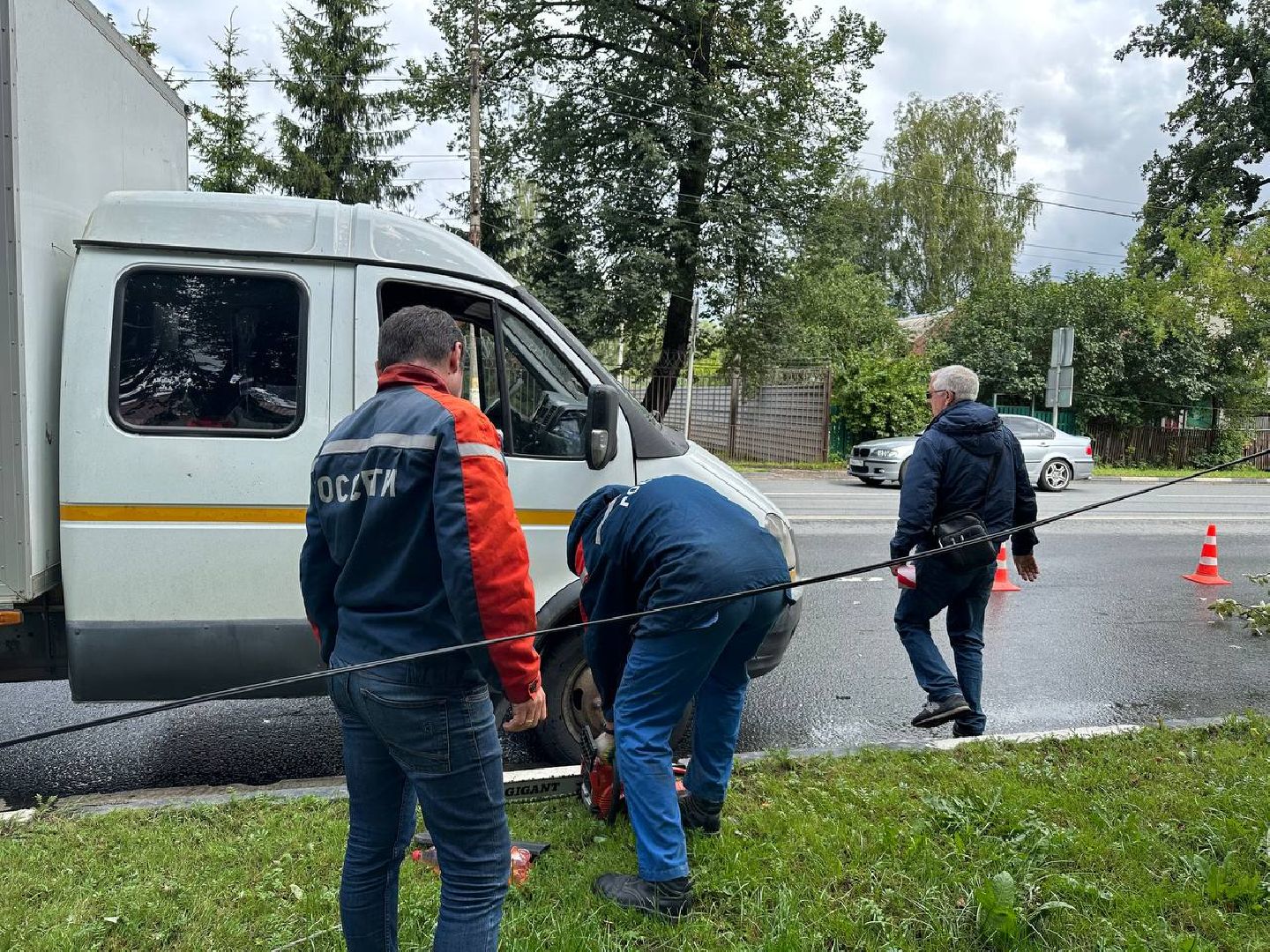 Ураган в Подмосковье, стихия, ЧП, Наро-Фоминск ликвидация последствий урагана,
