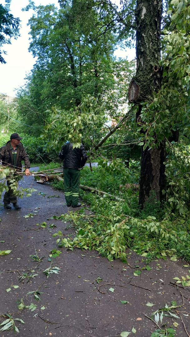 Ураган в Подмосковье, стихия, ЧП, Наро-Фоминск ликвидация последствий урагана,