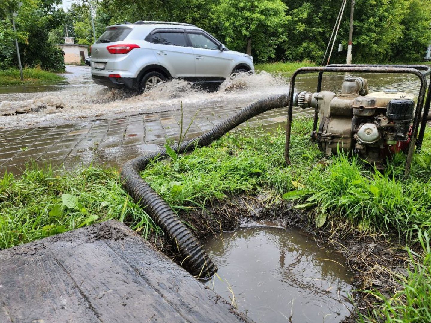 дождь, дороги, Лосино-Петровский