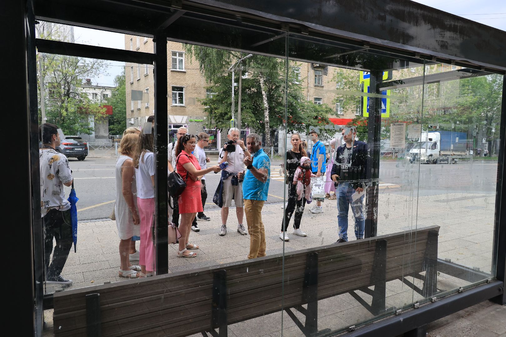 остановочный павильон, замена стекол, безопасные дороги, Дзержинский