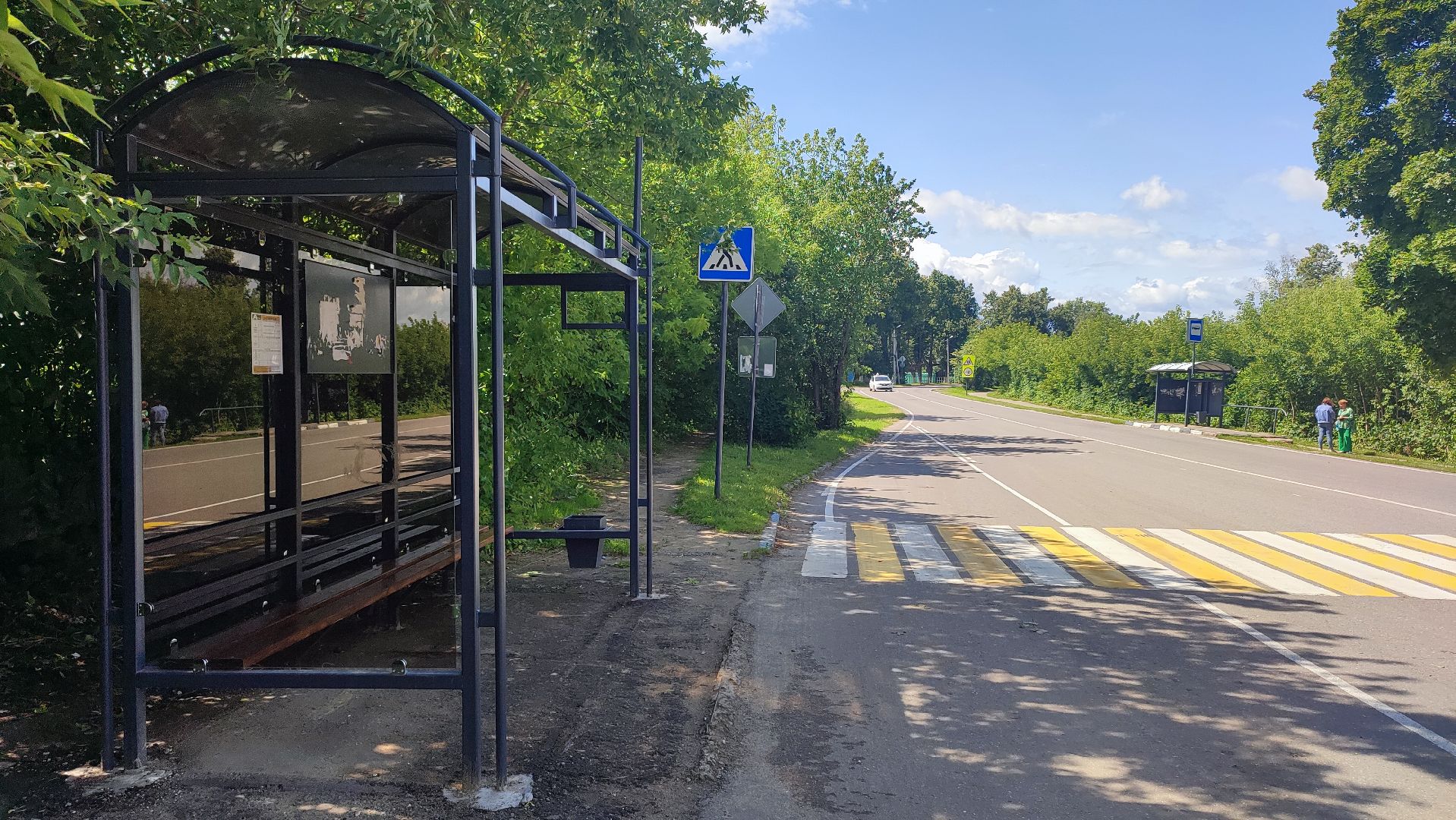 Кашира, остановка, павильон, транспорт, автобус