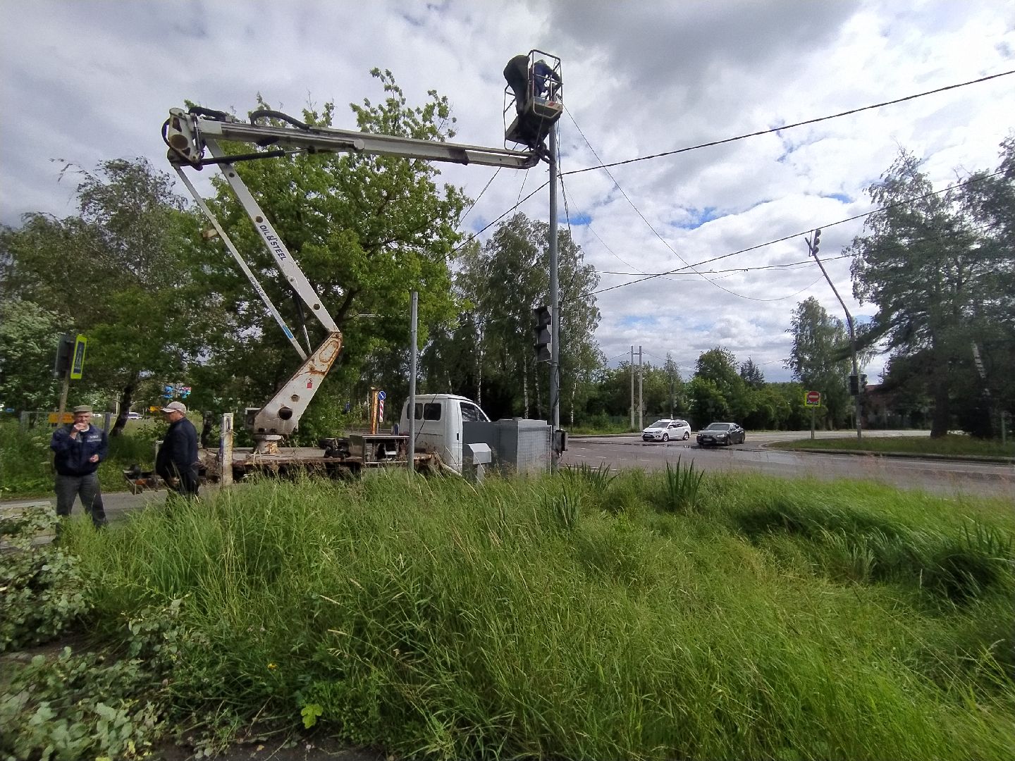Дедовск, ливень, дождь, ветер, ЛЭП