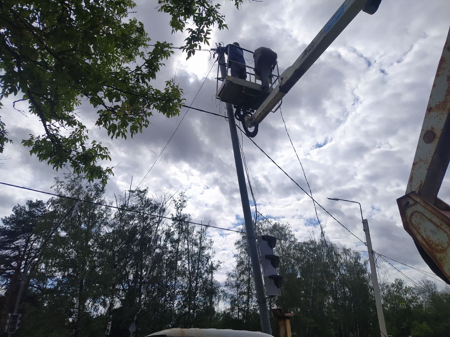 Дедовск, ливень, дождь, ветер, ЛЭП