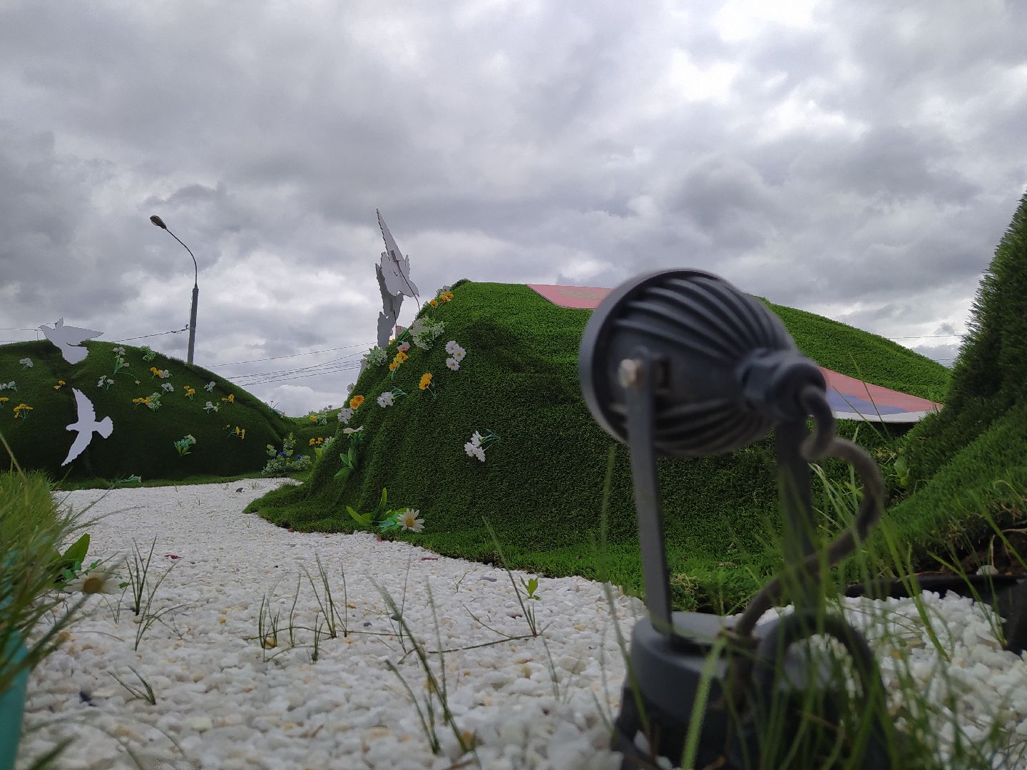 Благоустройство, озеленение, круговое движение