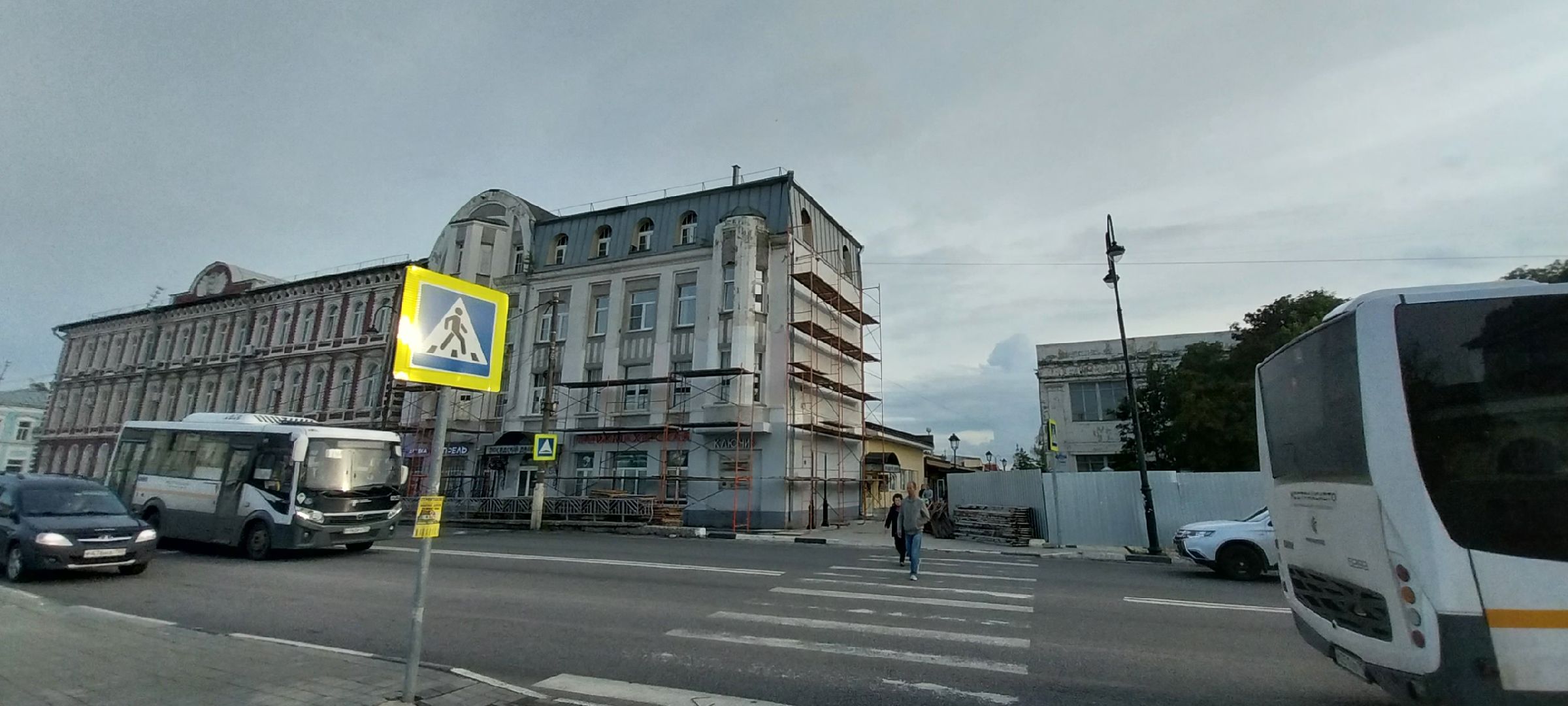 Коломна, ремонт фасада, исторический центр