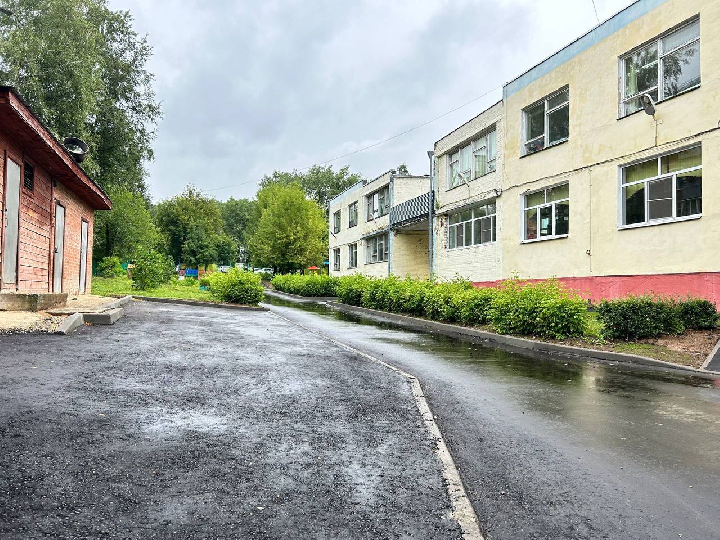 Подольск, благоустройство, детский сад, асфальт