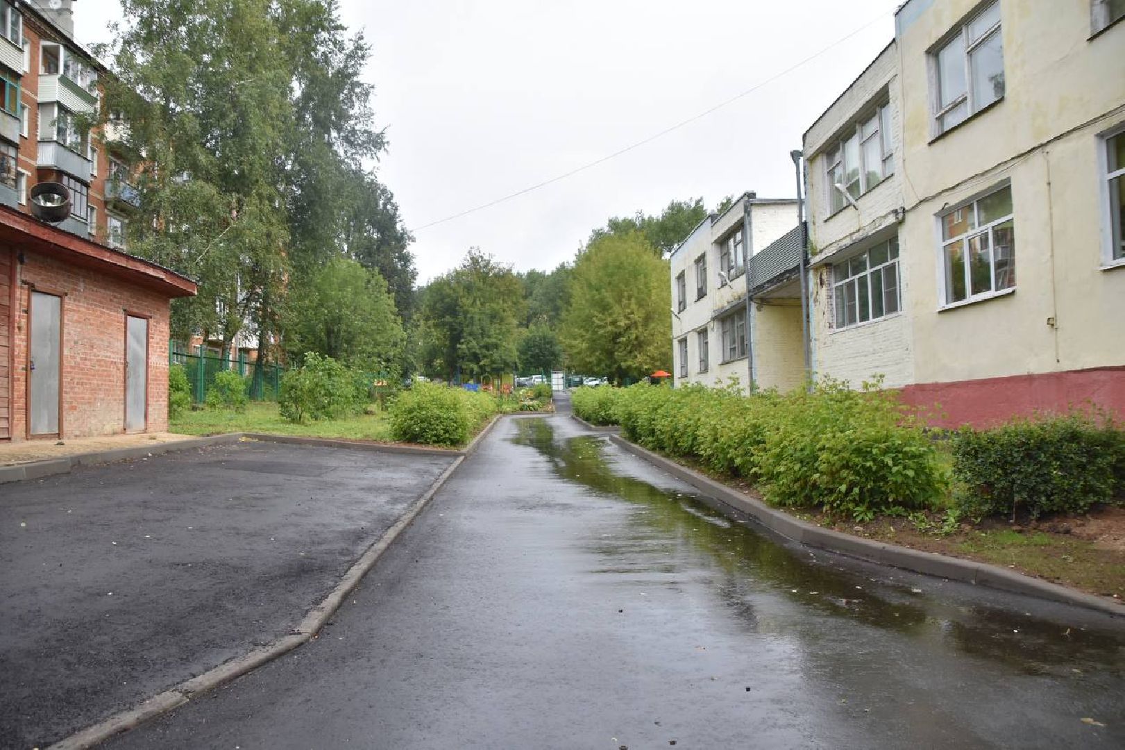 Подольск, благоустройство, детский сад, асфальт