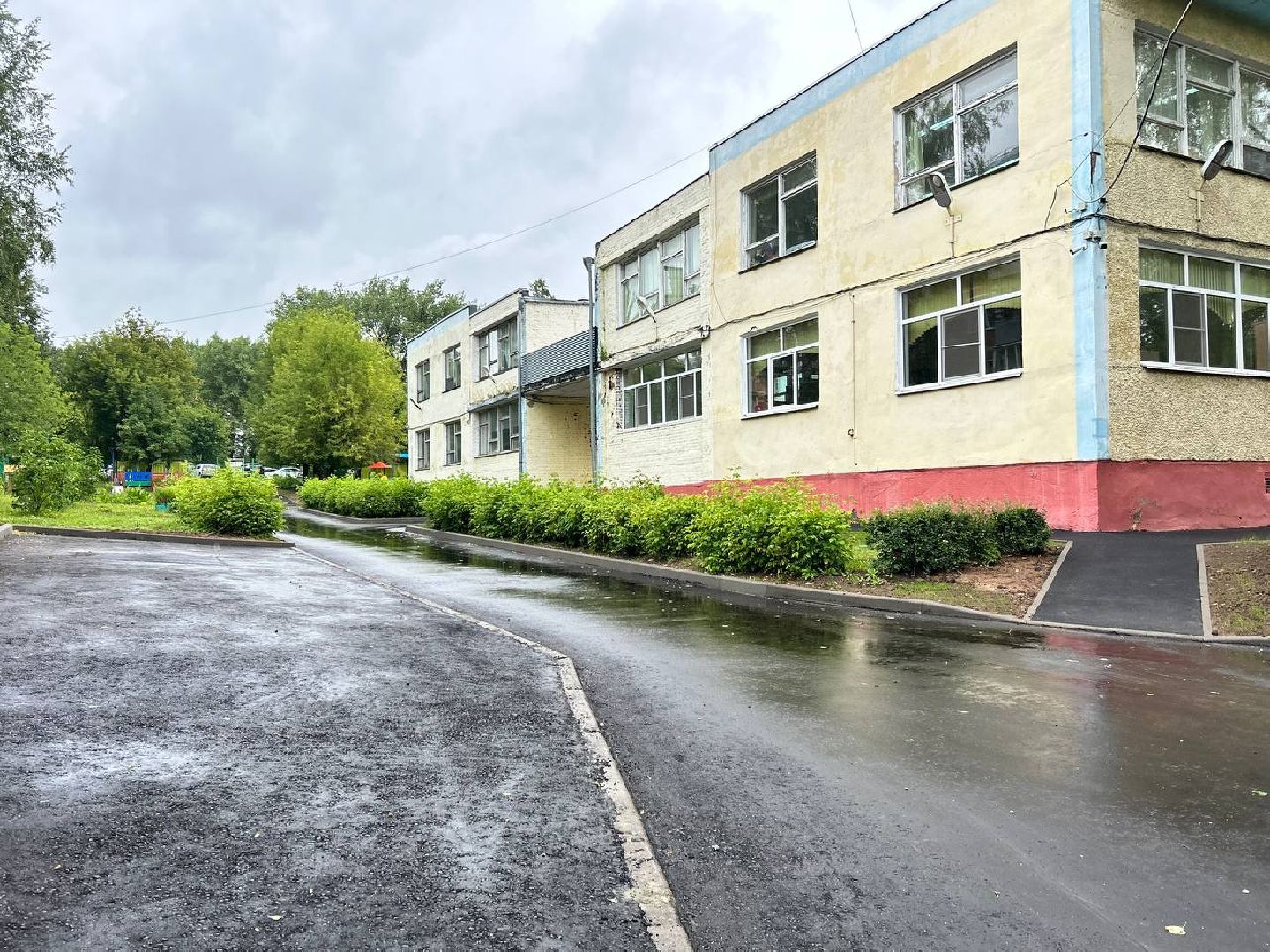 Подольск, благоустройство, детский сад, асфальт