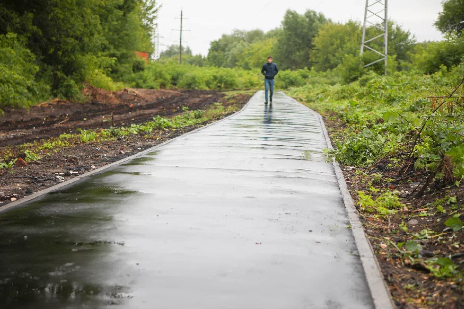 Народная тропа, благоустройство, тротуар, асфальт, Заголовацкий, губернатор, Орехово-Зуево