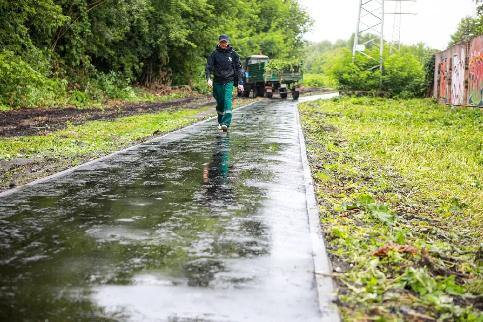 Народная тропа, благоустройство, тротуар, асфальт, Заголовацкий, губернатор, Орехово-Зуево