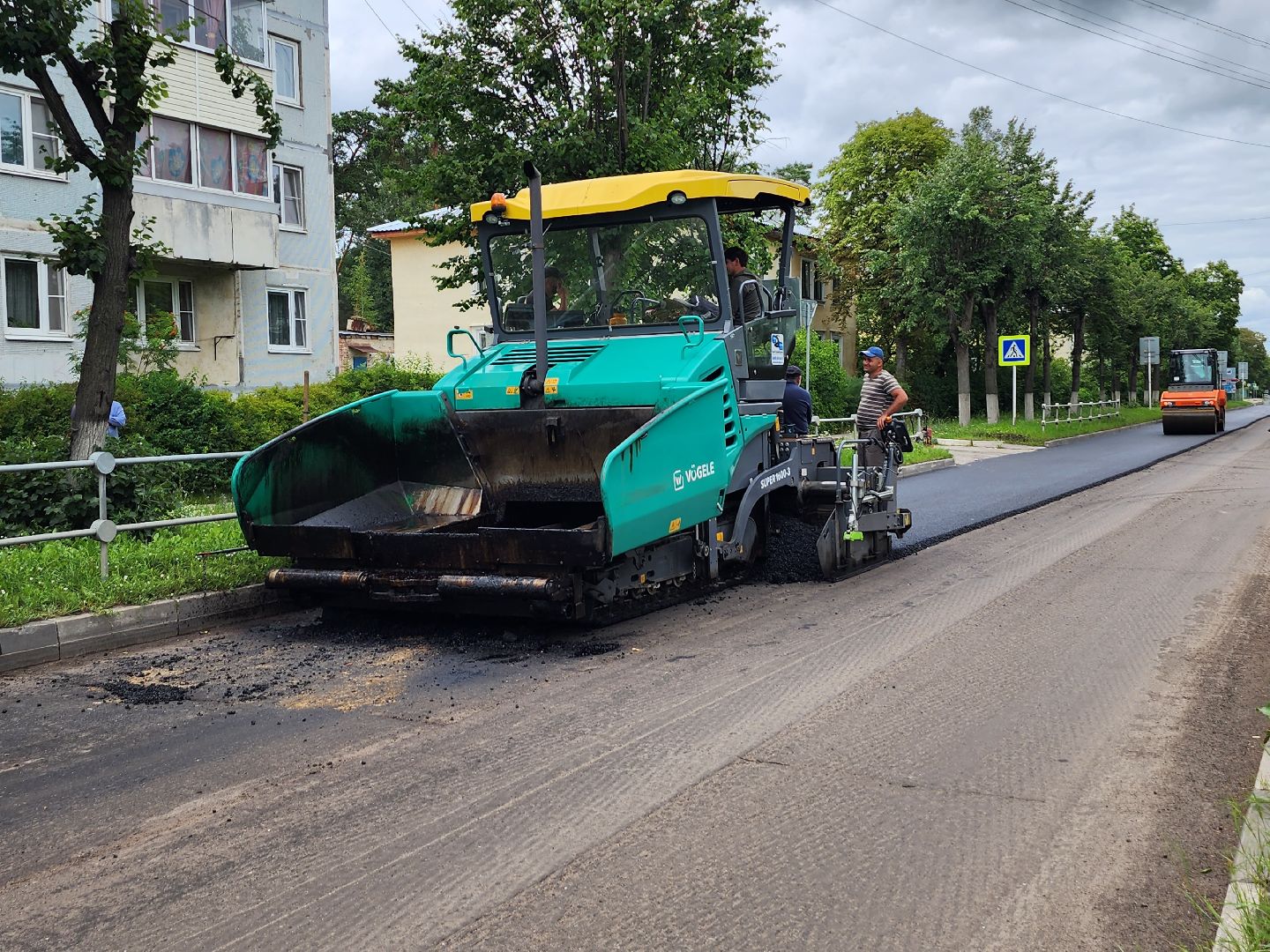 дороги, строительство дорог, серпухов, асфальт, асфальтирование дорог, улица октябрьская, улица бригадная,