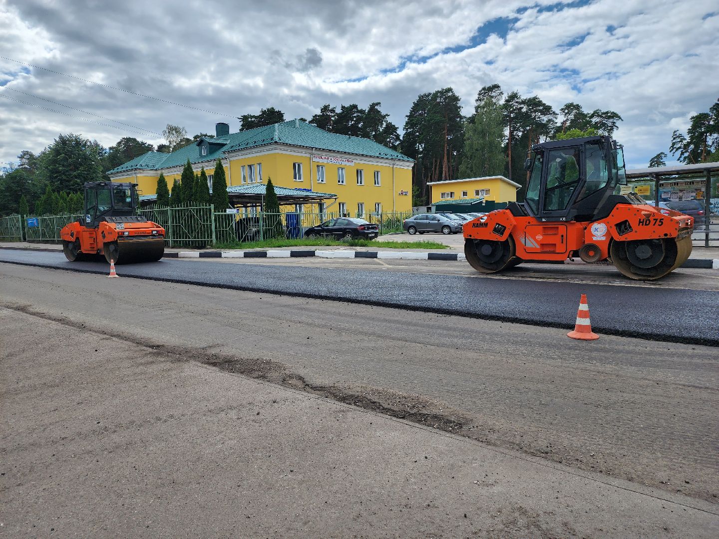 дороги, строительство дорог, серпухов, асфальт, асфальтирование дорог, улица октябрьская, улица бригадная,