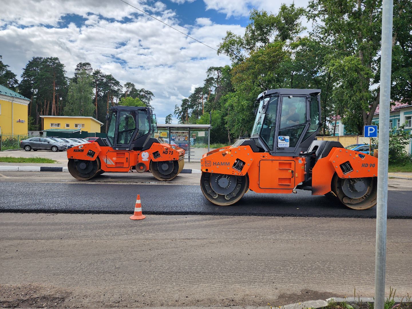 дороги, строительство дорог, серпухов, асфальт, асфальтирование дорог, улица октябрьская, улица бригадная,
