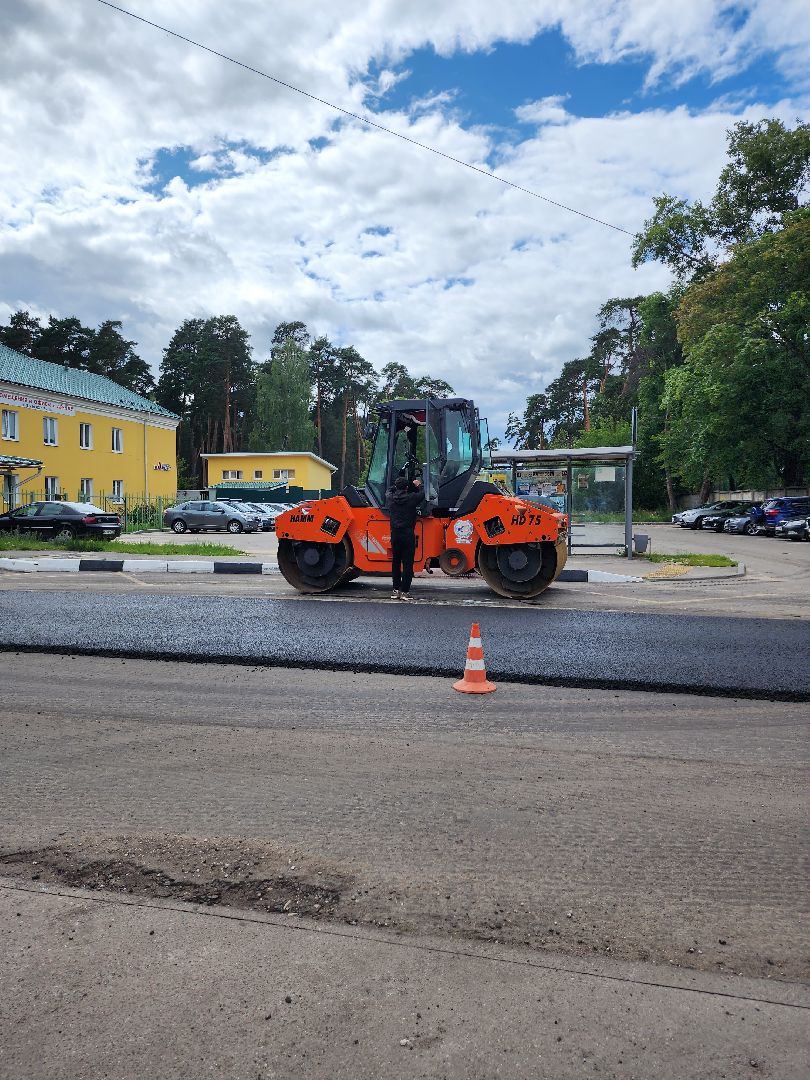 дороги, строительство дорог, серпухов, асфальт, асфальтирование дорог, улица октябрьская, улица бригадная,
