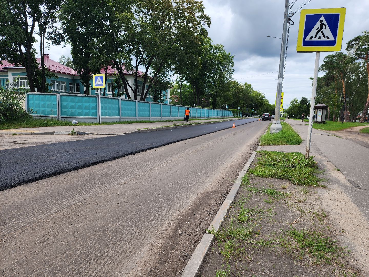 дороги, строительство дорог, серпухов, асфальт, асфальтирование дорог, улица октябрьская, улица бригадная,