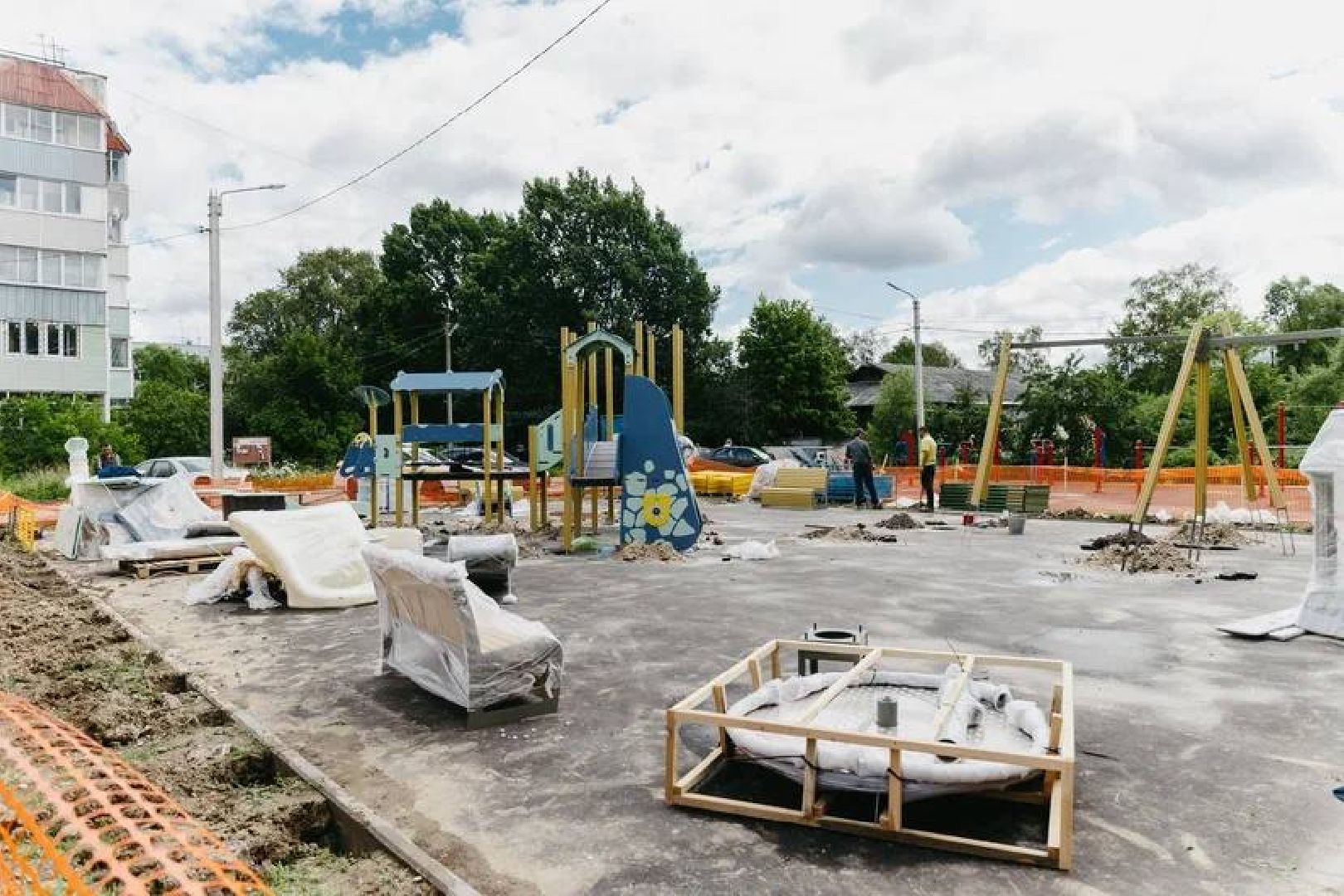 Чехов, благоустройство, детская площадка, дети, губернатор