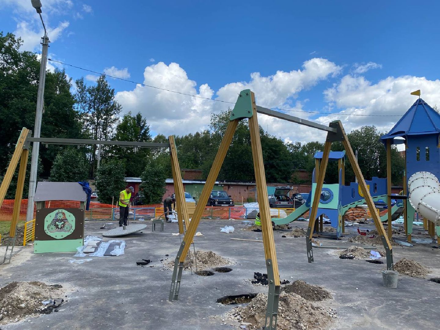 Чехов, благоустройство, детская площадка, дети, губернатор