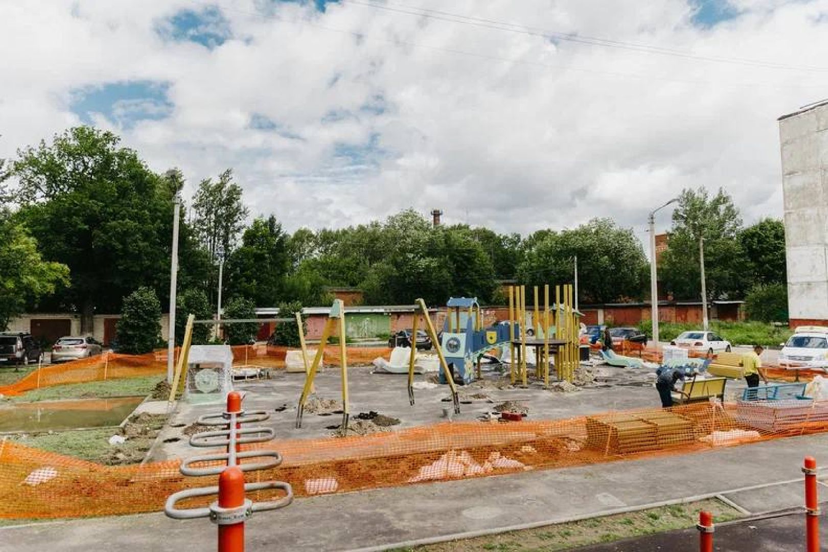 Чехов, благоустройство, детская площадка, дети, губернатор