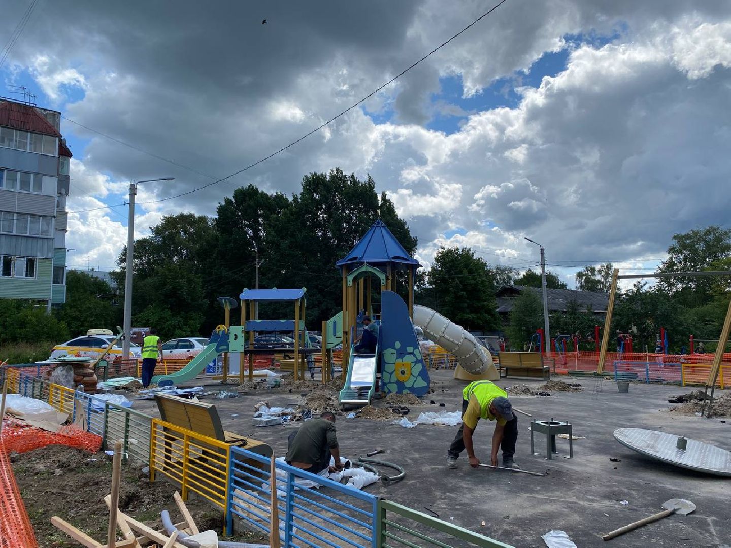 Чехов, благоустройство, детская площадка, дети, губернатор