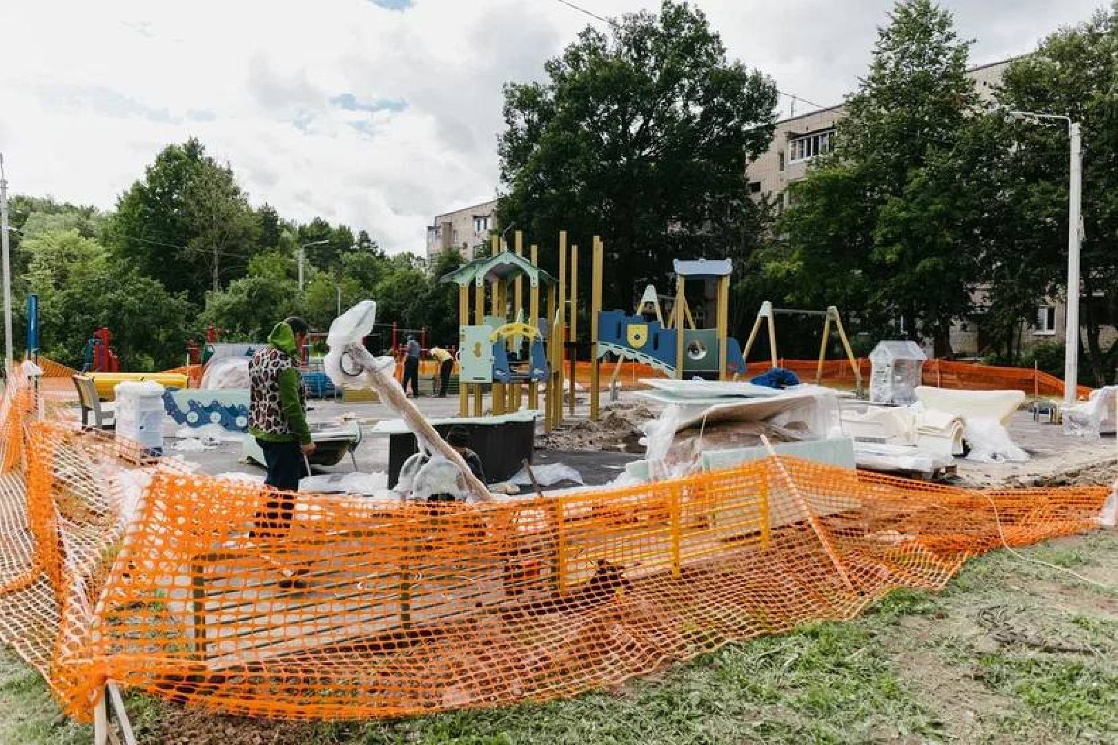 Чехов, благоустройство, детская площадка, дети, губернатор