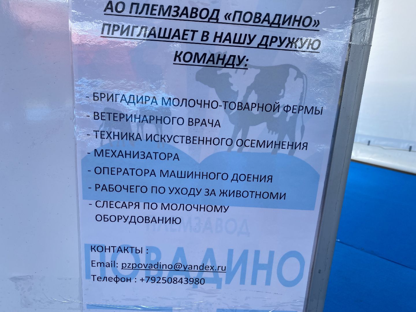 Домодедово, Ярмарка вакансий, сельскохозяйственная отрасль, научные сотрудники, ветеринар, агроном