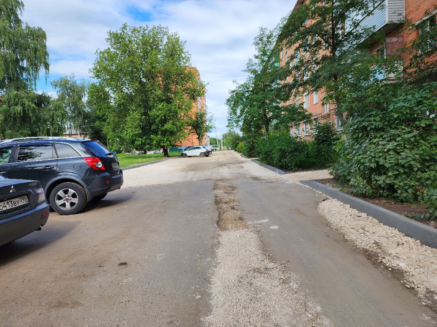 Павловский Посад, городской округ Павловский Посад, люди, дом, двор, благоустройство, асфальт