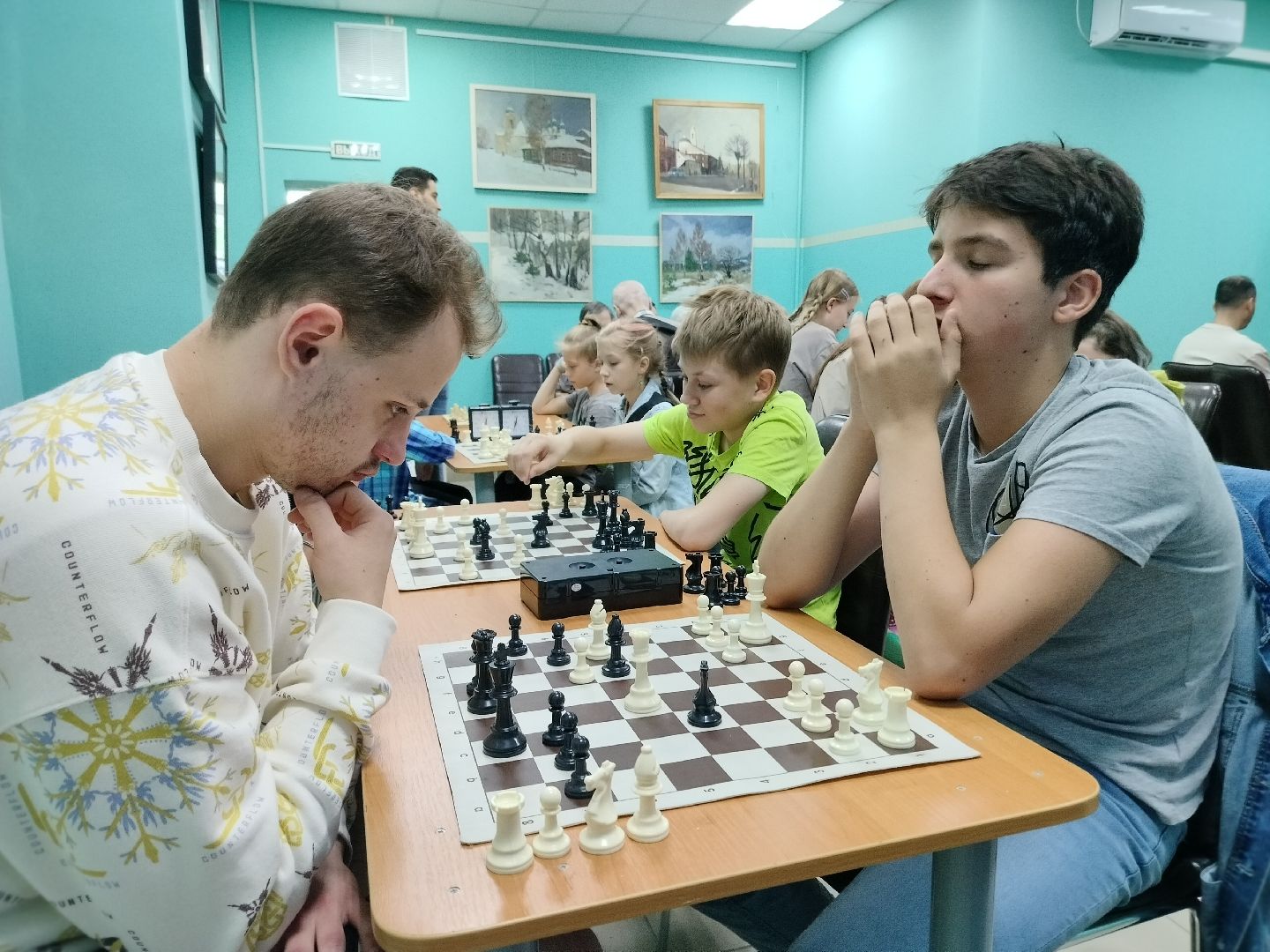 шахматы, турнир, библиотека, Протвино, Лето в Подмосковье