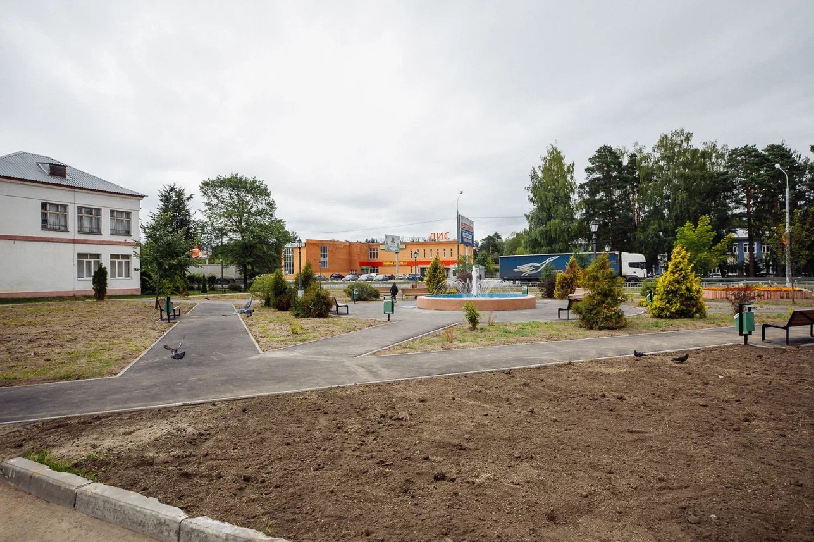 Благоустройство, сквер, Ликино-Дулево, Орехово-Зуево, фонтан