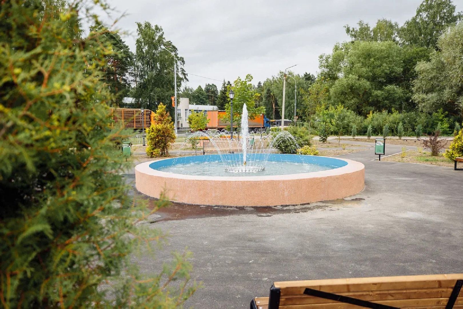 Благоустройство, сквер, Ликино-Дулево, Орехово-Зуево, фонтан