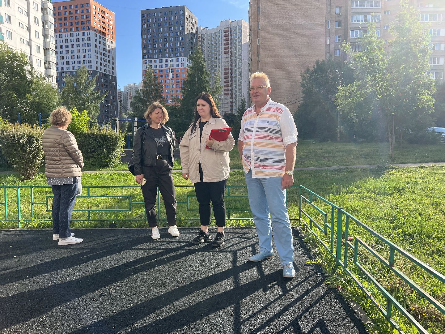 Химки, Цветы в каждый двор, благоустройство, детская площадка