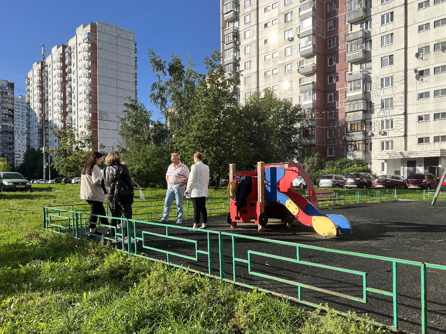 Химки, Цветы в каждый двор, благоустройство, детская площадка