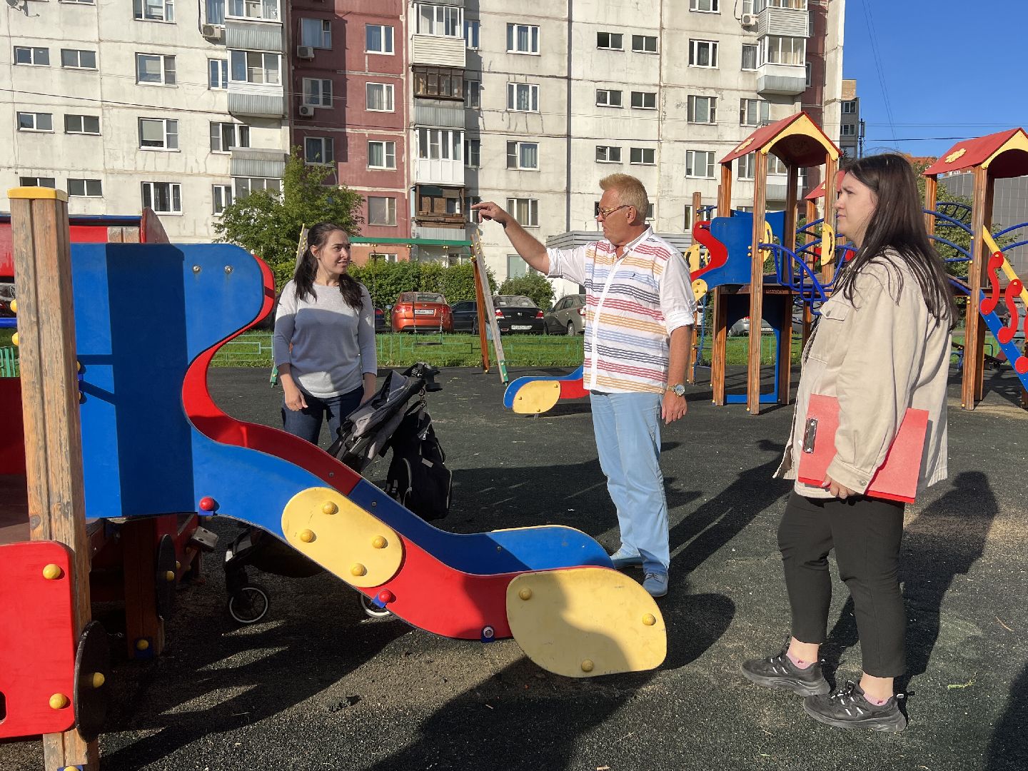 Химки, Цветы в каждый двор, благоустройство, детская площадка