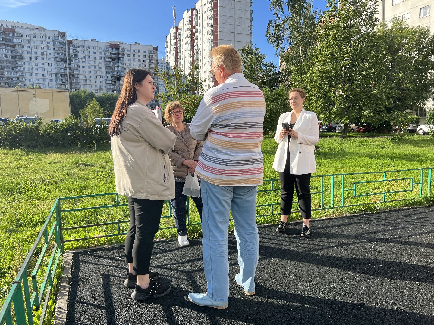 Химки, Цветы в каждый двор, благоустройство, детская площадка