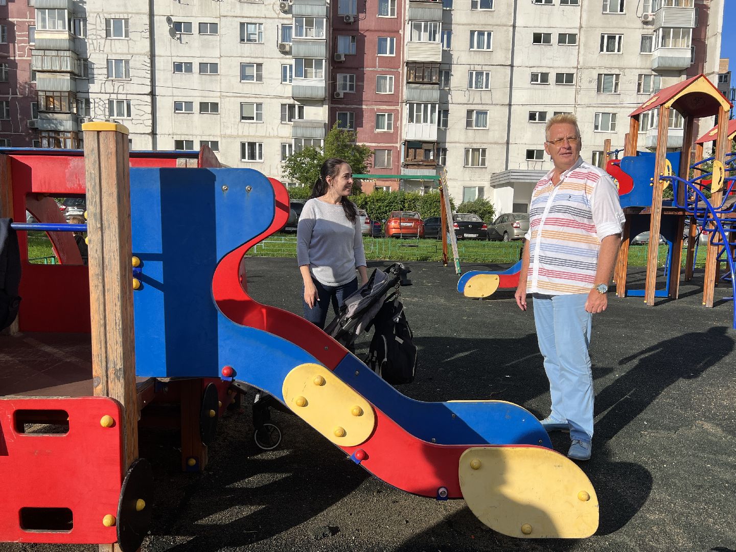 Химки, Цветы в каждый двор, благоустройство, детская площадка