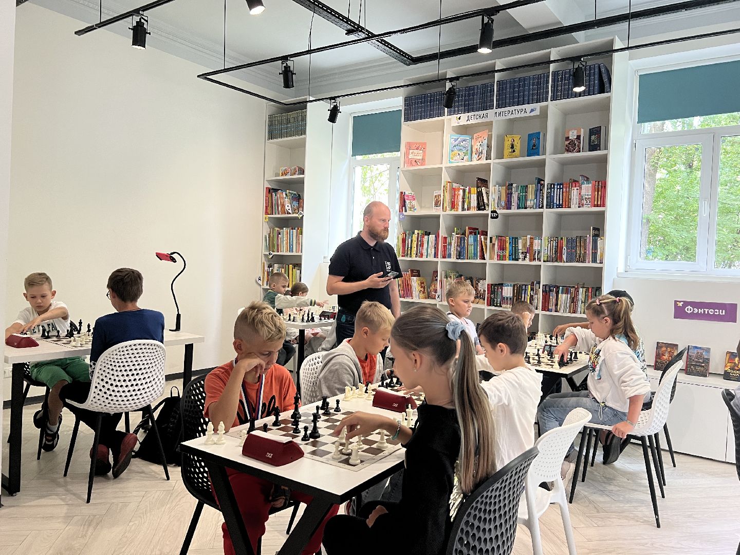 Химки, спорт, шахматы, дети, библиотека, турнир