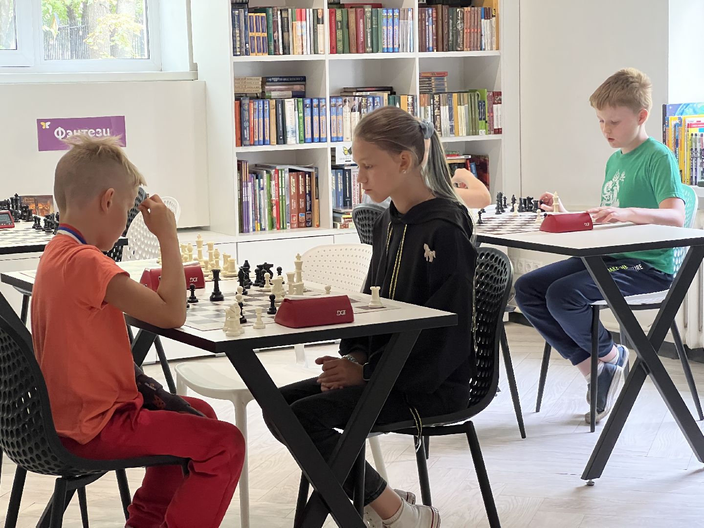 Химки, спорт, шахматы, дети, библиотека, турнир
