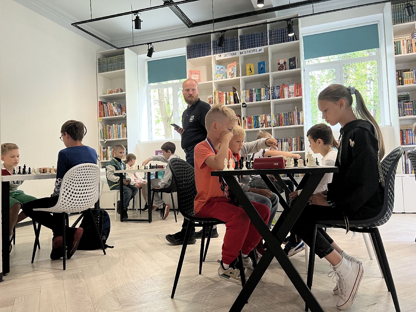 Химки, спорт, шахматы, дети, библиотека, турнир