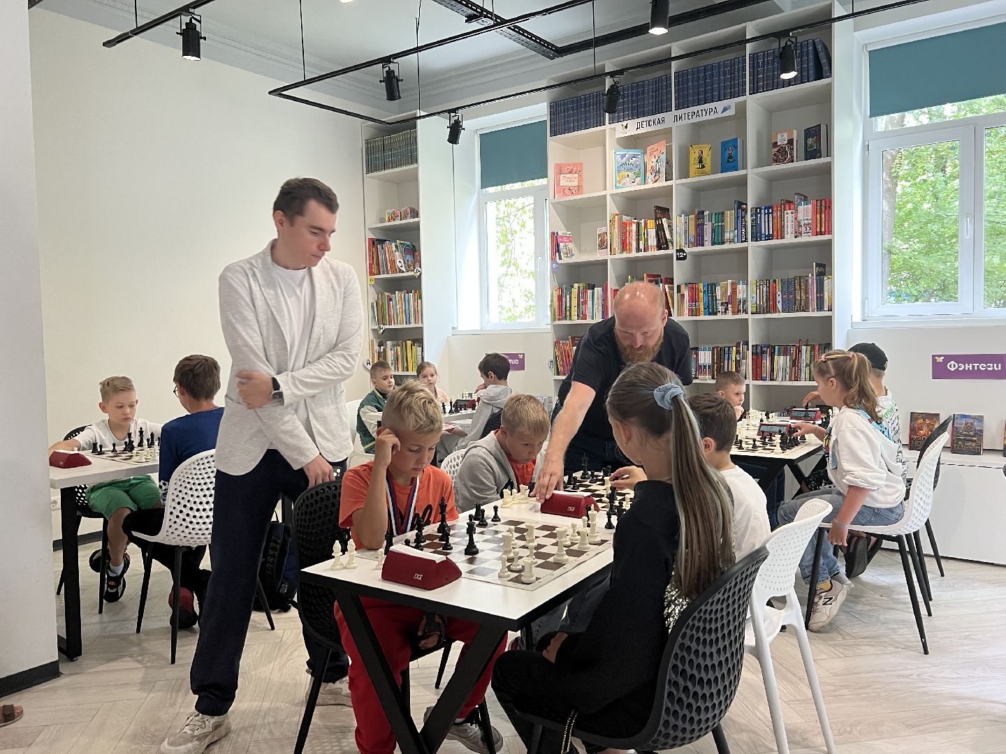 Химки, спорт, шахматы, дети, библиотека, турнир