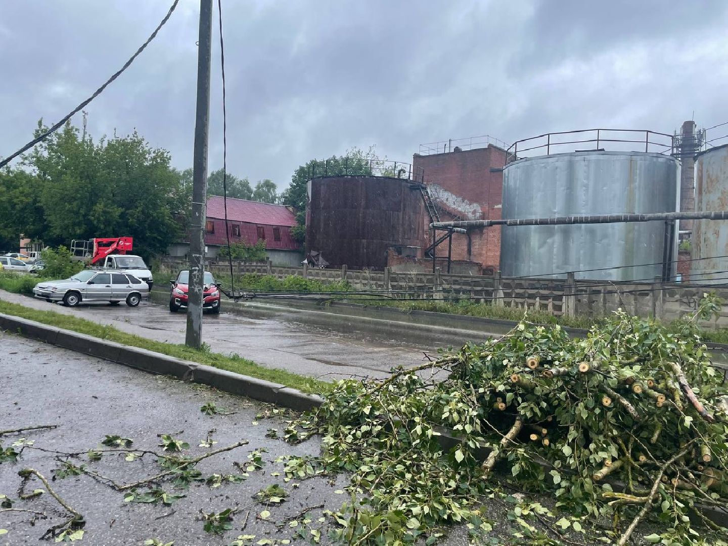 Сергиево-Посадский городской округ, Сергиев Посад, Непогода, Коммунальные службы, Ветер, Дождь