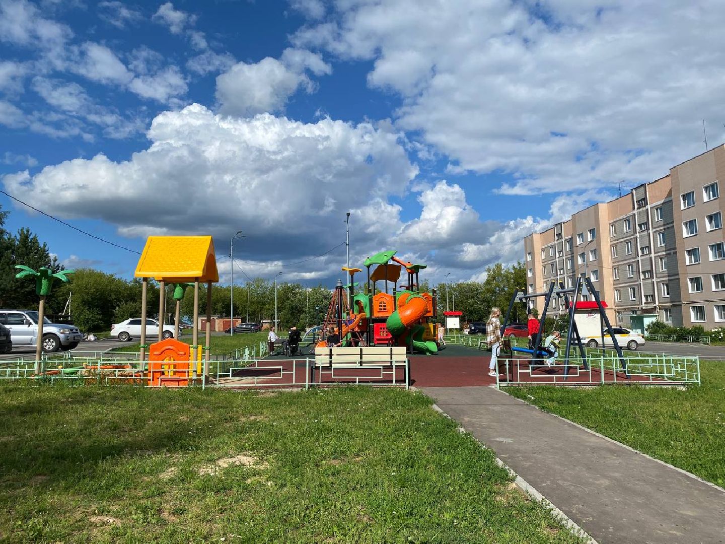 Чехов, благоустройство, детская площадка, пешеходная дорожка, модернизация