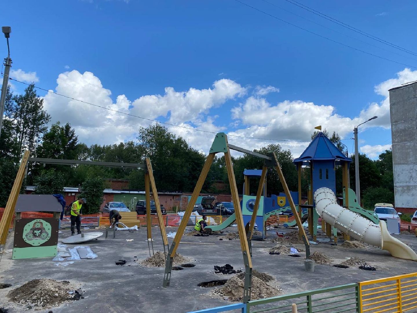 Чехов, благоустройство, детская площадка, пешеходная дорожка, модернизация