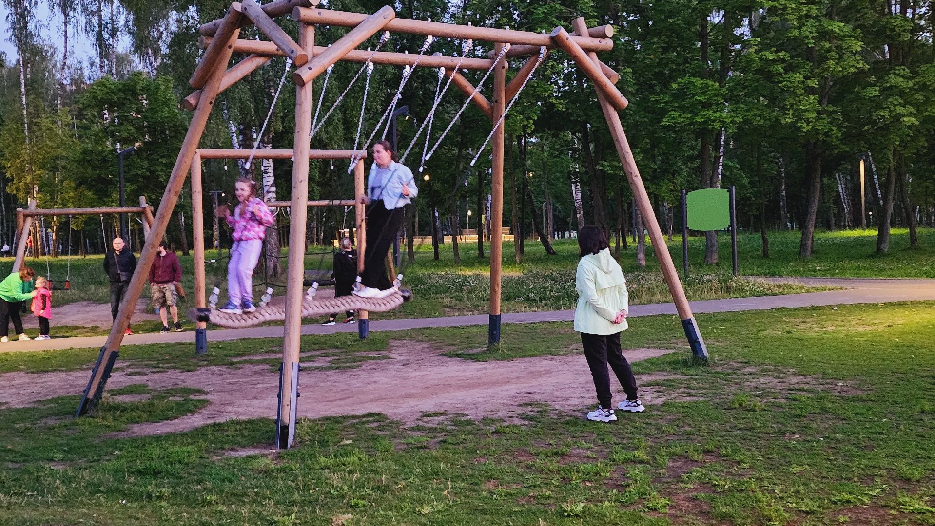 Подмосковье, Ивантеевка, Ночь в парке, Парки подмосковья.