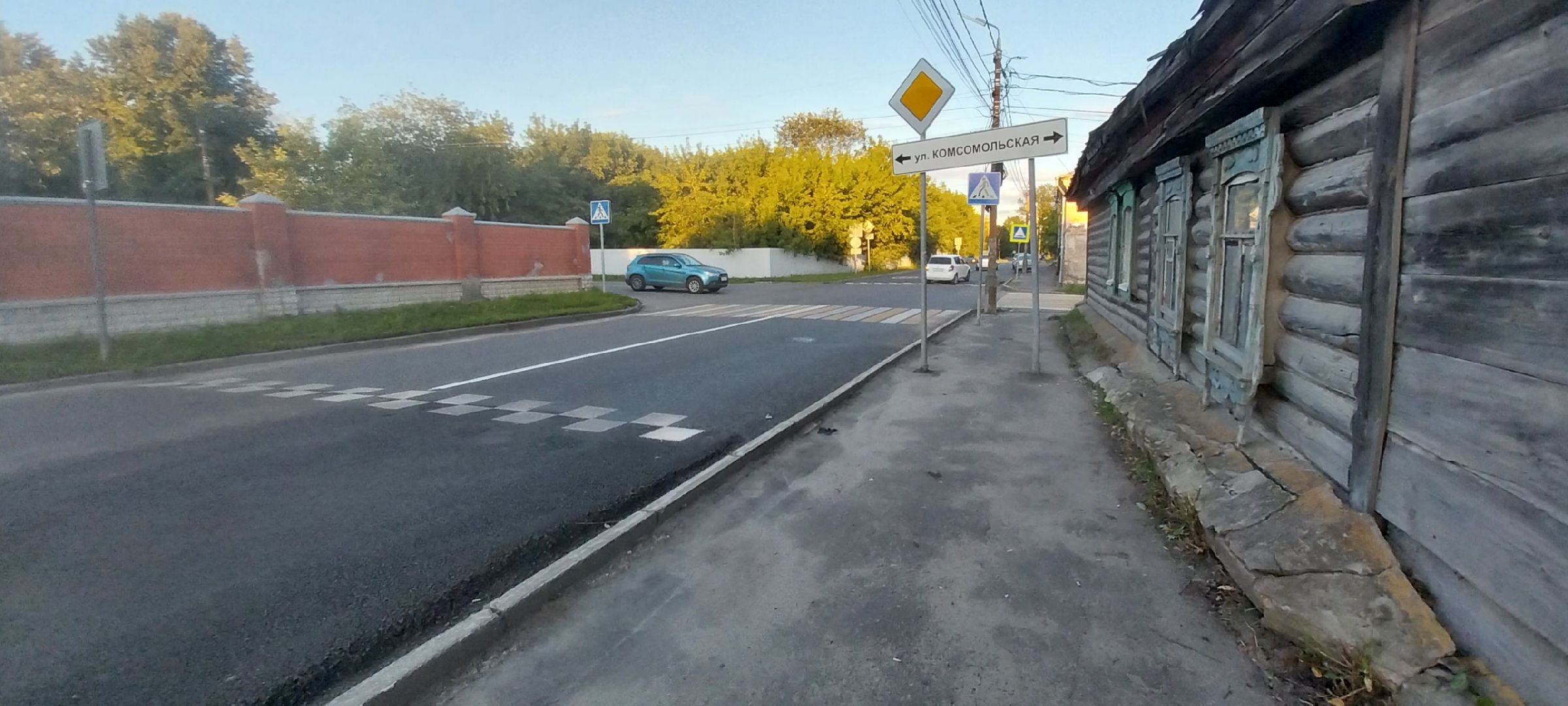 Коломна, дороги, разметка